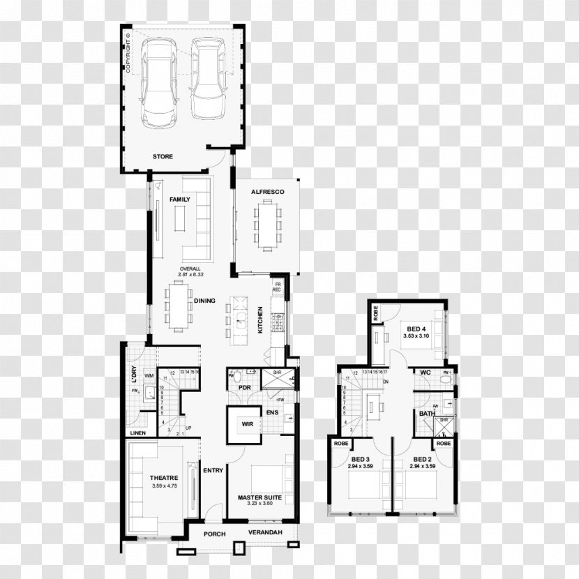 Floor Plan Line Angle - White Transparent PNG