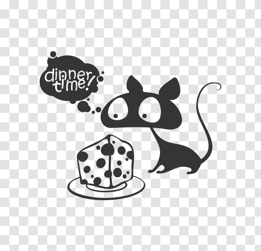 Cat Bede BD-7 Sticker - Black And White - Pastries Cats Transparent PNG