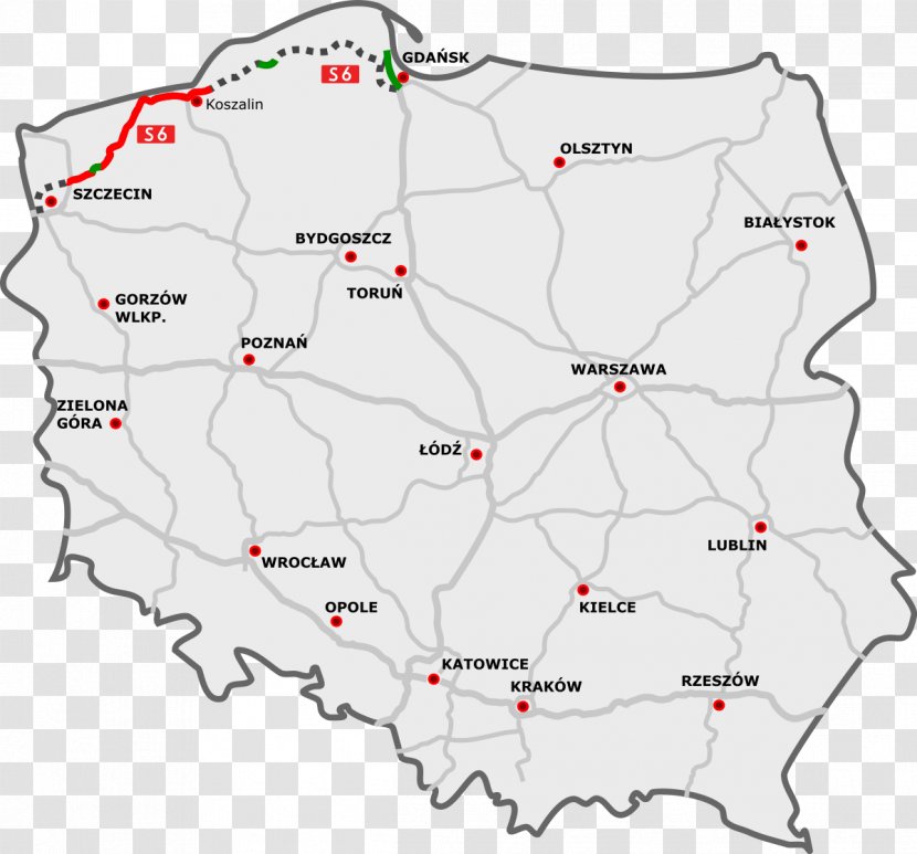 A2 Autostrada Expressway S8 S3 S11 Świecko - Controlledaccess Highway - Road Transparent PNG