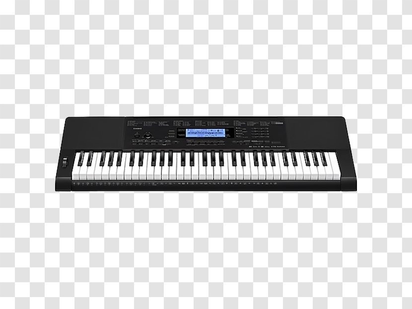 Electronic Keyboard Casio CTK-2400 Musical Instruments - Silhouette Transparent PNG