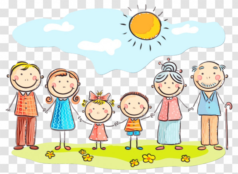 Cartoon Sharing Interaction Playing With Kids Child Transparent PNG