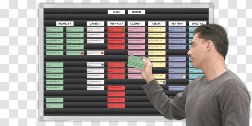 Kanban Board Manufacturing System Management - Card Stock - X Display Rack Template Transparent PNG