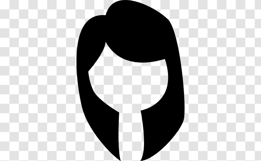 Black Hair Shape Cosmetologist Beauty Parlour - Symbol - Shapes Transparent PNG