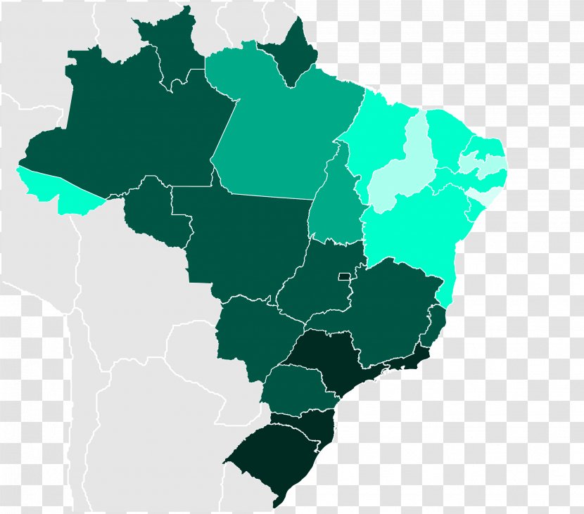 Flag Of Brazil Blank Map Transparent PNG