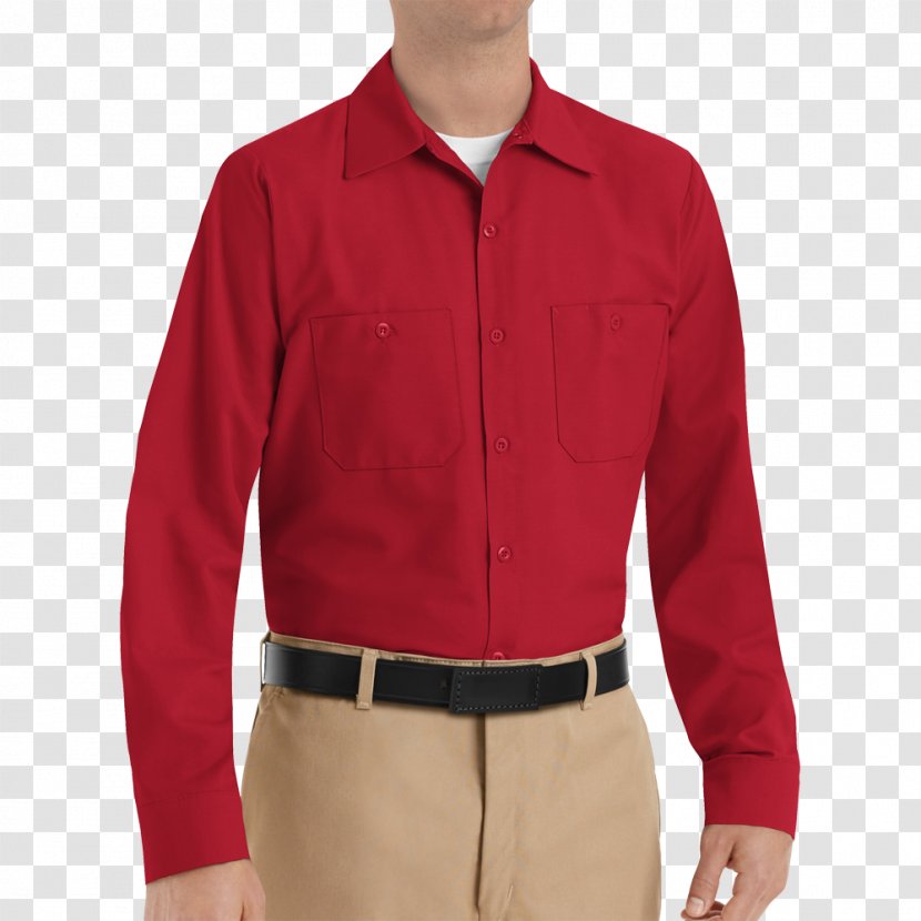 Long-sleeved T-shirt Red Kap - Top - Shirt Transparent PNG