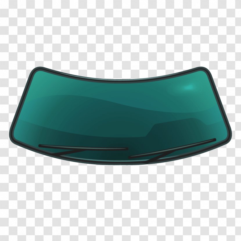 Green Car Windshield - Automotive Design - Tire Transparent PNG