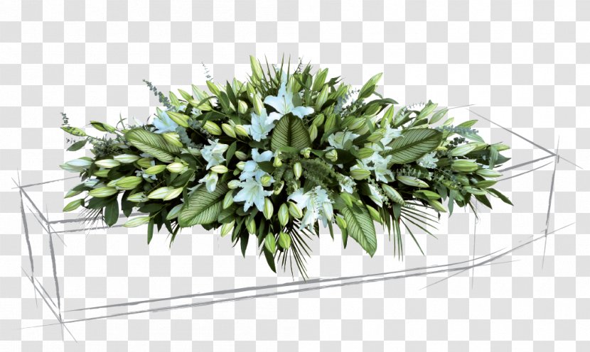 Floral Design Coffin Pompa Funebre Cut Flowers Flowerpot - Funeral Transparent PNG