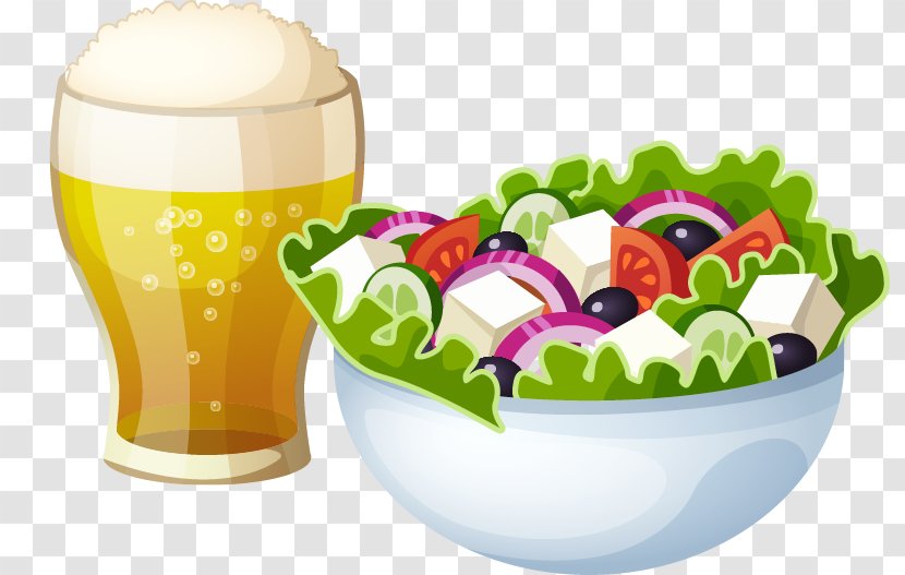 Greek Salad Potato Chicken Clip Art - Cucumber - Spicy Beer Vector Material Transparent PNG