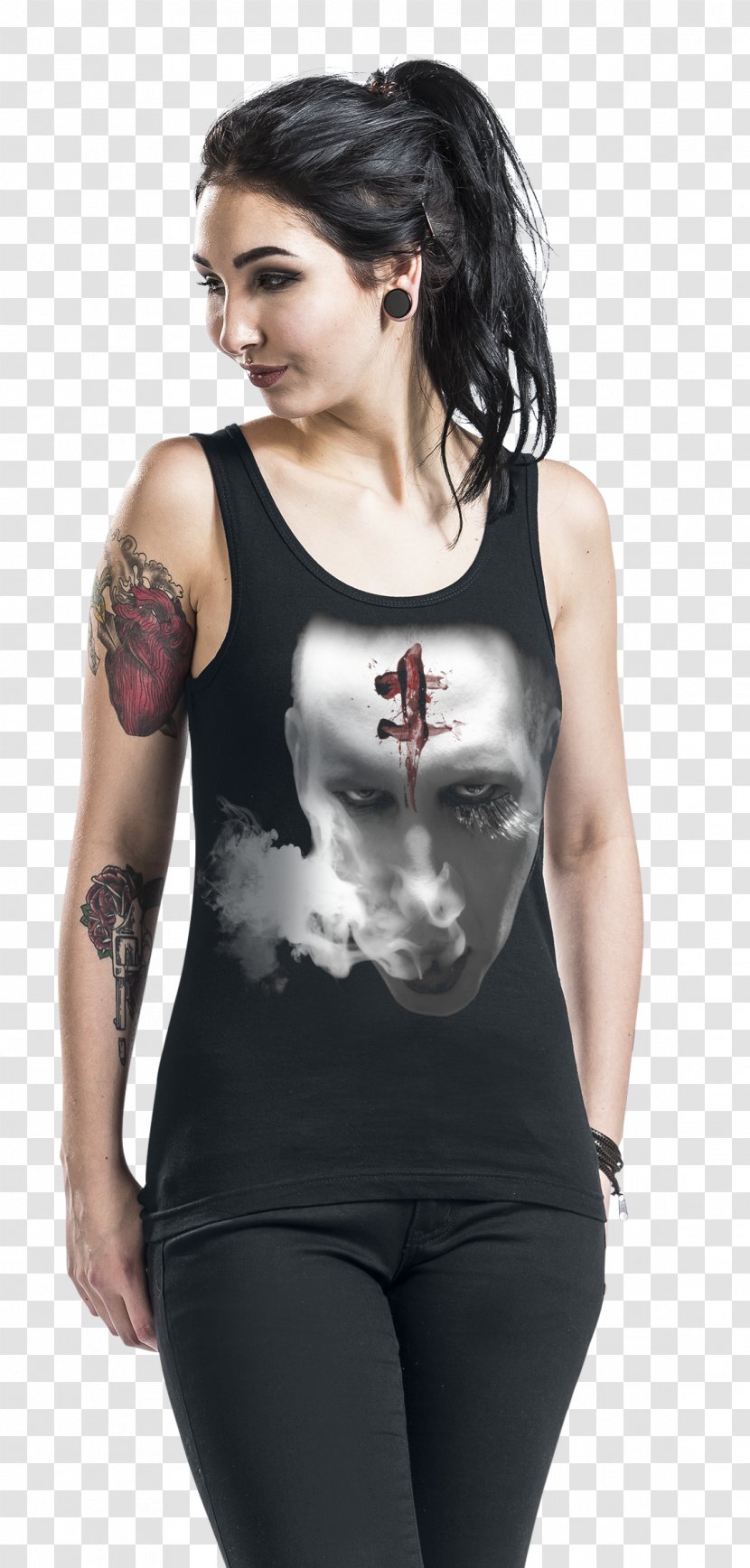 Marilyn Manson T-shirt Price Top - Born Villain Transparent PNG