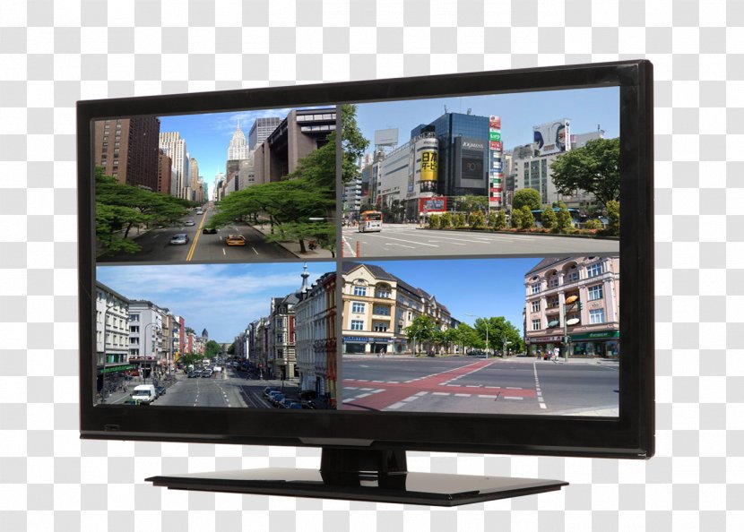 Closed-circuit Television Computer Monitors LED Display LED-backlit LCD Video Cameras - Multimedia - Widescreen Transparent PNG