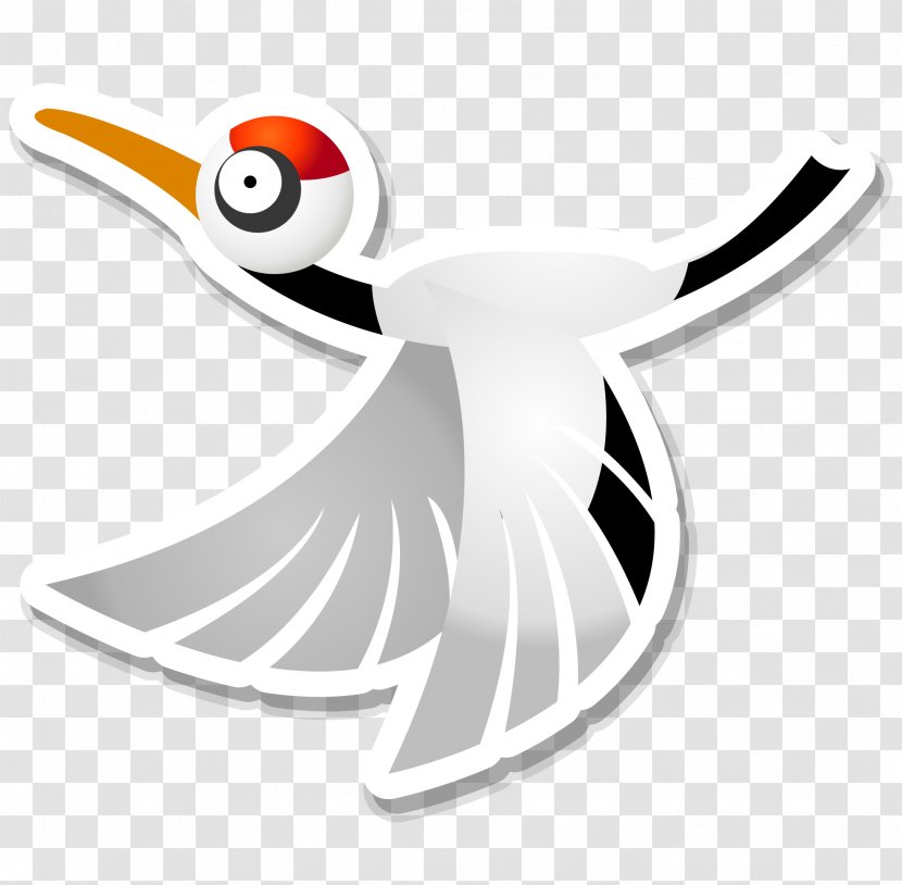 Crane Raster Graphics Cartoon - Symbol - Cute Flying Bird Vector Transparent PNG