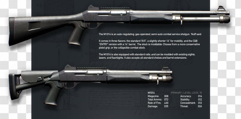 Payday 2 Trigger Benelli M4 Firearm Shotgun - Heart - Weapon Transparent PNG