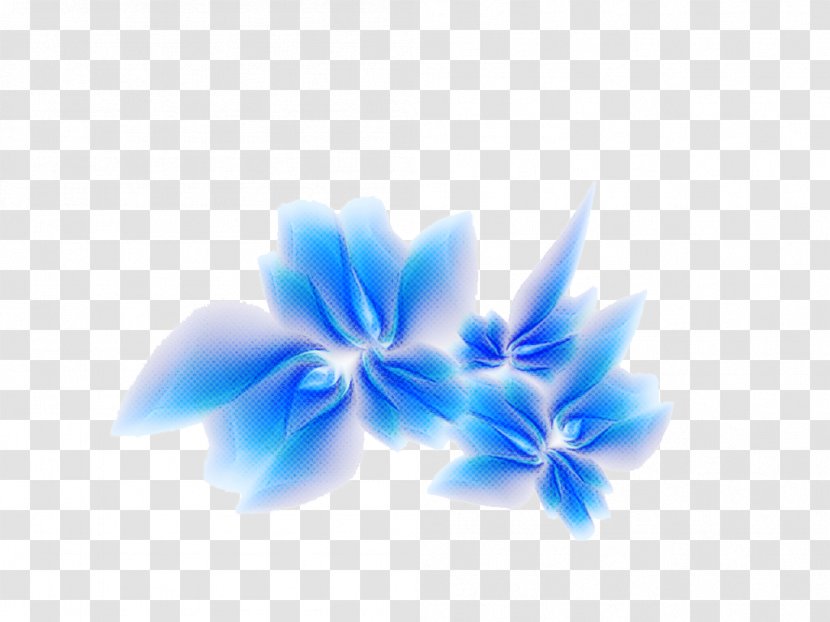 Blue Cobalt Petal Plant Flower - Electric Transparent PNG