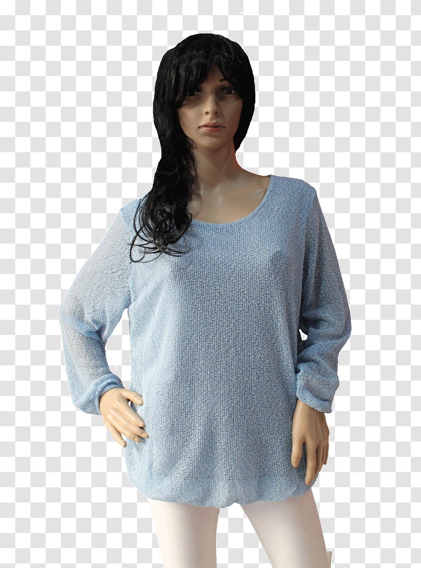 Blouse T-shirt Shoulder Sleeve Dress - Neck Transparent PNG