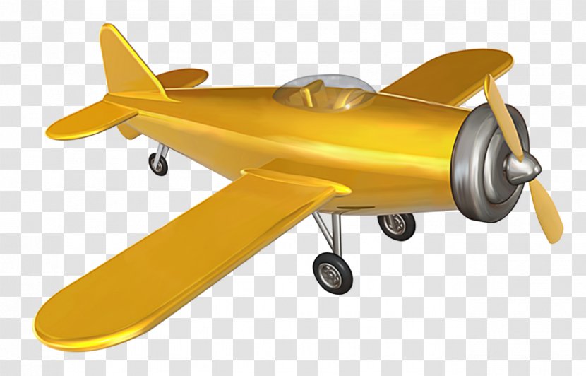 Airplane Flight Cartoon - Yellow Helicopter Transparent PNG