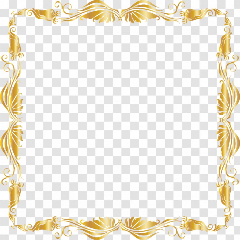 Gold Luxury Pattern Transparent PNG