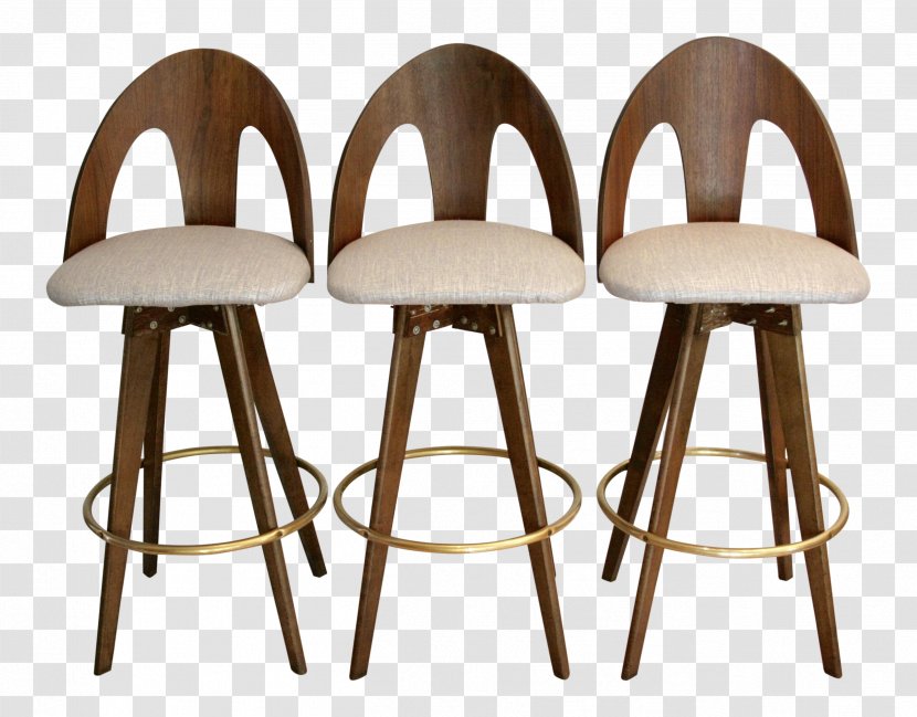 Table Bar Stool Dining Room Chair - Bentwood - Walnut Transparent PNG