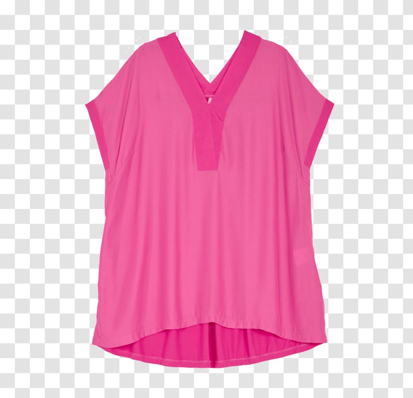 Sleeve Blouse Pink M Neck Dress - Clothing Transparent PNG