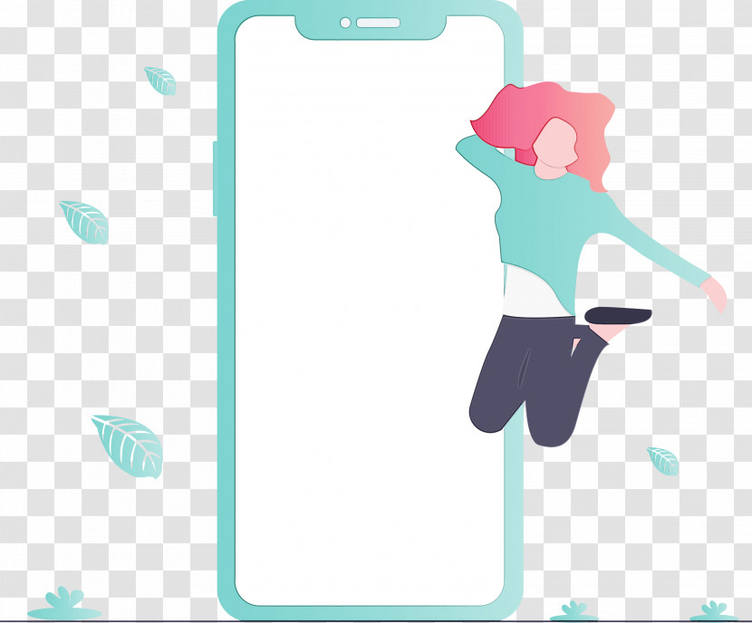 Mobile Phone Case Turquoise Teal Mobile Phone Accessories Technology Transparent PNG