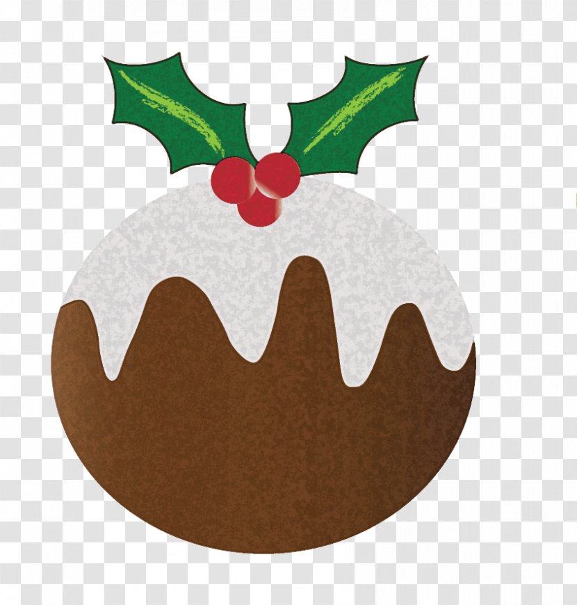 Christmas Pudding Ornament Fruit - Holly Transparent PNG