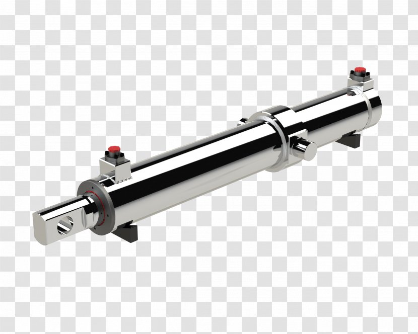 Hydraulic Cylinder Single- And Double-acting Cylinders Hydraulics Oleodinamica - Log Splitters Transparent PNG
