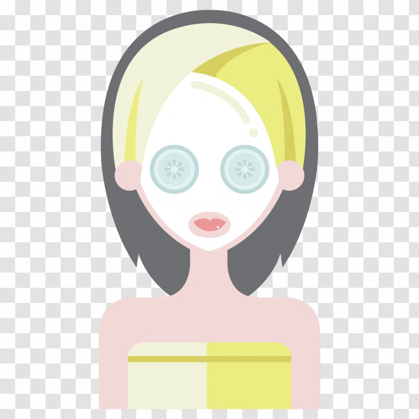 Face Facial Expression Cheek Forehead - Woman Vector Transparent PNG