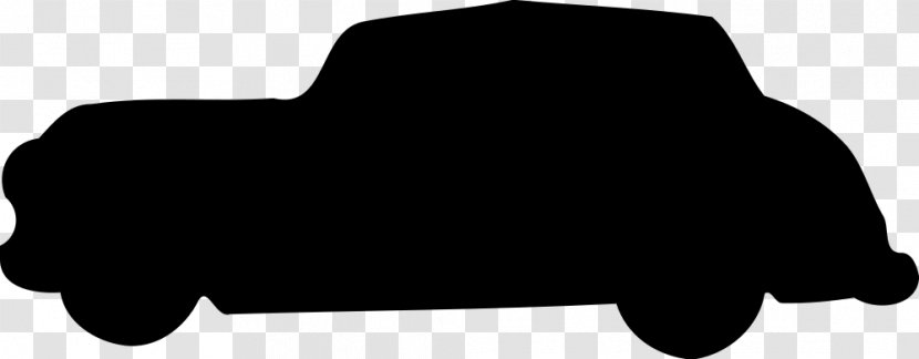Silhouette Car Clip Art - Black And White Transparent PNG