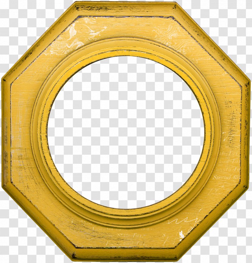 Yellow Picture Frame - Rectangle Transparent PNG