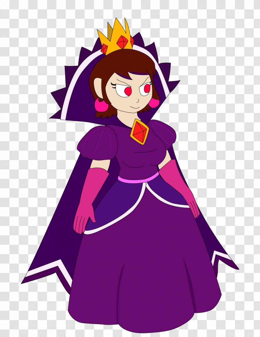Clip Art Illustration Purple Legendary Creature - Fictional Character - Shadow Queen Transparent PNG