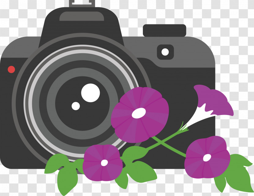 Camera Flower Transparent PNG