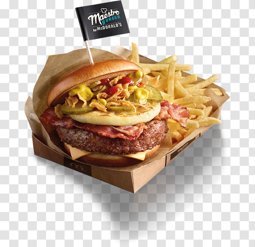 Cheeseburger French Fries Hamburger Buffalo Burger McDonald's Big Mac - King - Fast Food Transparent PNG