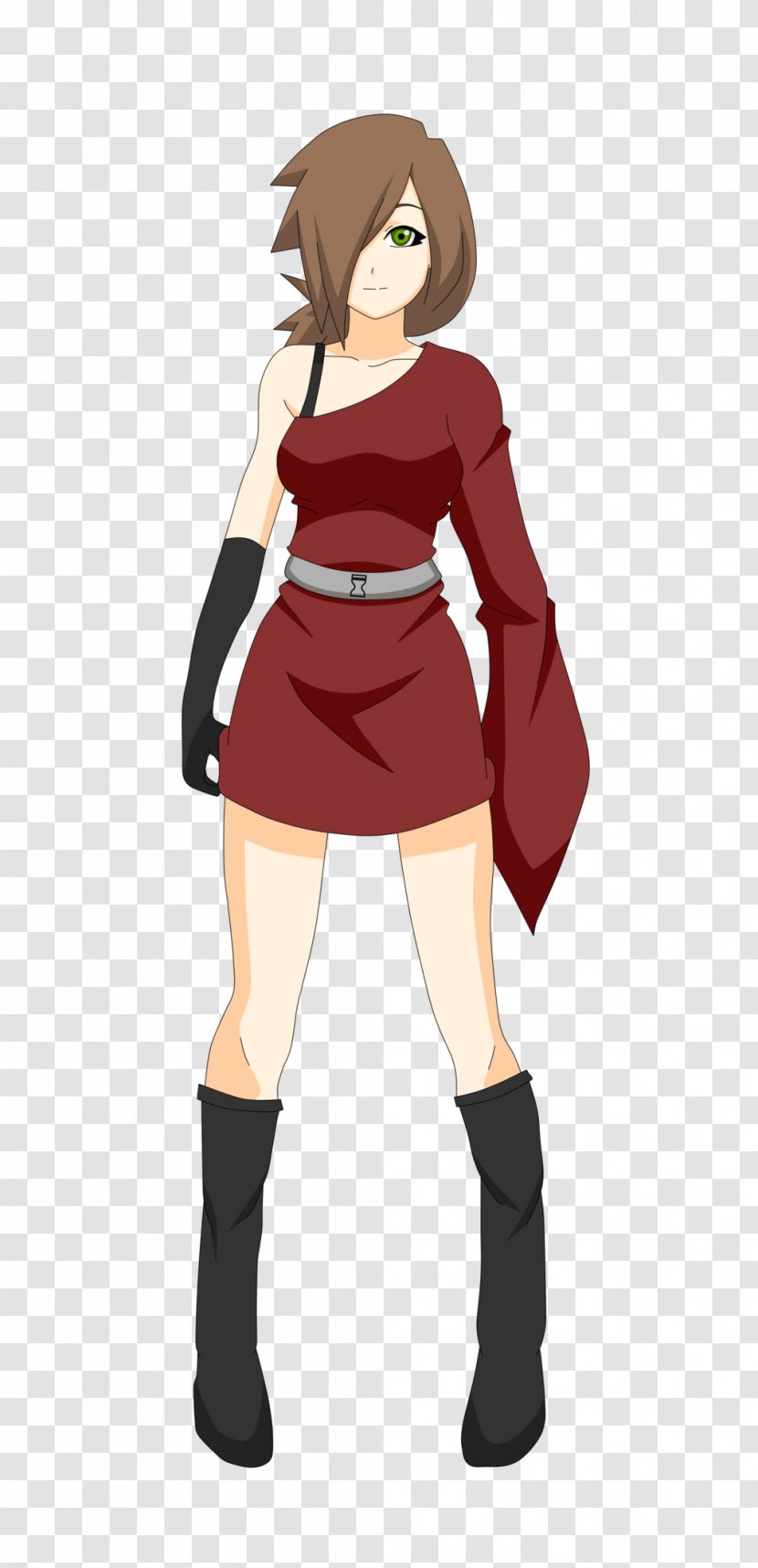 Naruto Uzumaki Female Red Hair Brown - Heart Transparent PNG