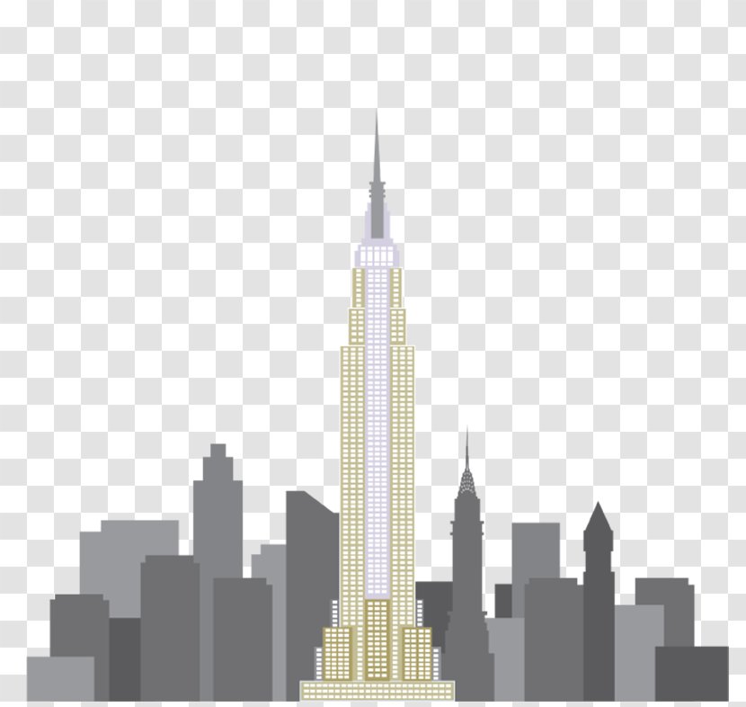 Empire State Building Chrysler Clip Art Image - New York City Transparent PNG