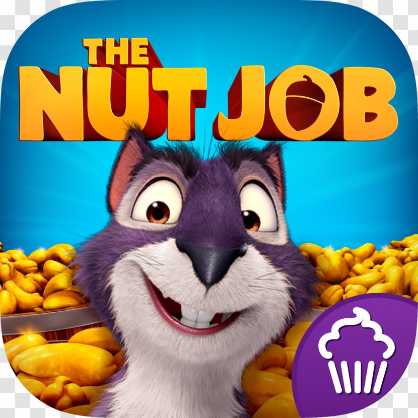 The Nut Job (The Official App) Surly Cupcake Digital Animated Film Transparent PNG