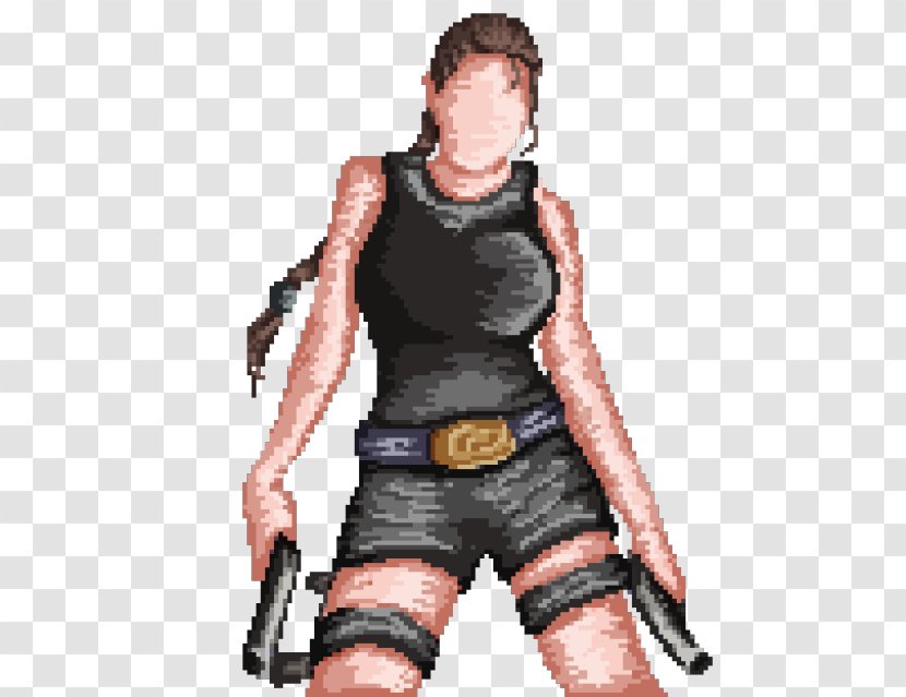 Finger Character Fiction Animated Cartoon - Muscle - Lara Croft Transparent PNG