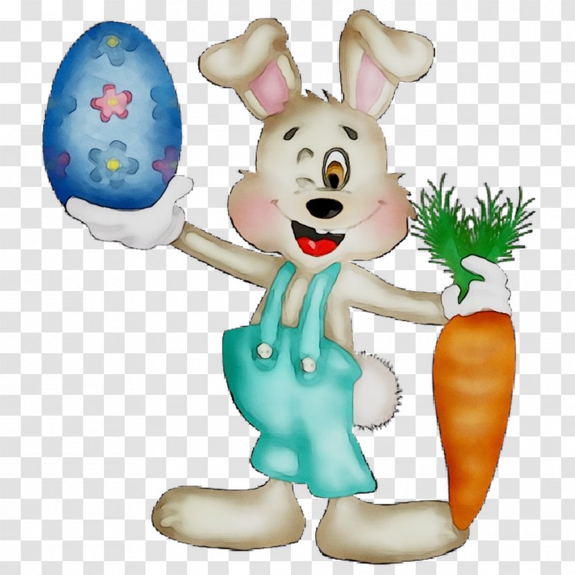 Easter Bunny Egg Figurine - Animal Figure - Rabbit Transparent PNG