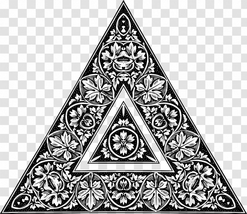 Triangle Drawing Monochrome Transparent PNG