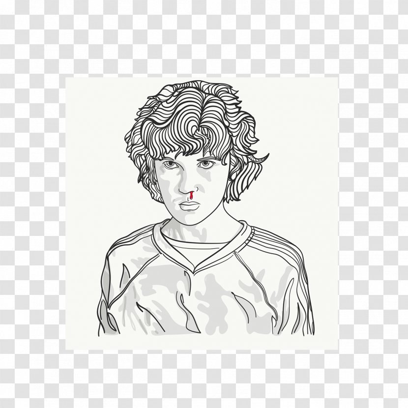 Eleven Drawing Television Show Sketch - Frame - Stranger Things Transparent PNG