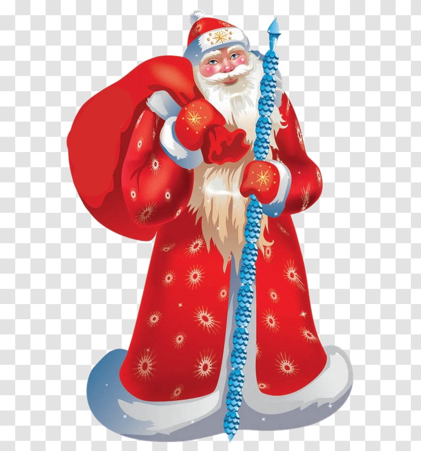 Ded Moroz Snegurochka New Year Ziuzia Grandfather - 2018 - Santa Claus Transparent PNG