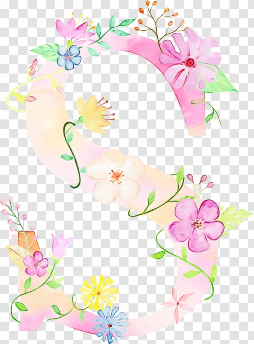 Clip Art Pink Flower Plant Blossom - Wildflower Transparent PNG