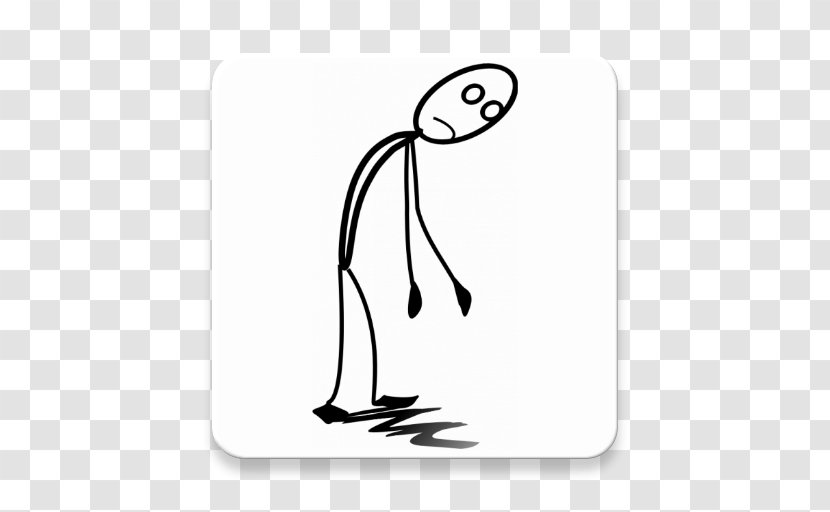 Stick Figure Feeling Tired Drawing - Royaltyfree - Hand Transparent PNG