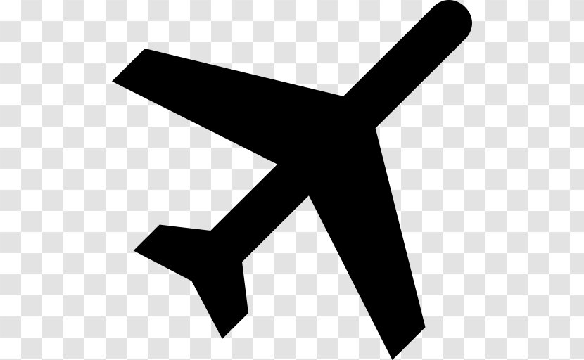 Airplane Aircraft Silhouette Clip Art - Monochrome - Airport Transparent PNG