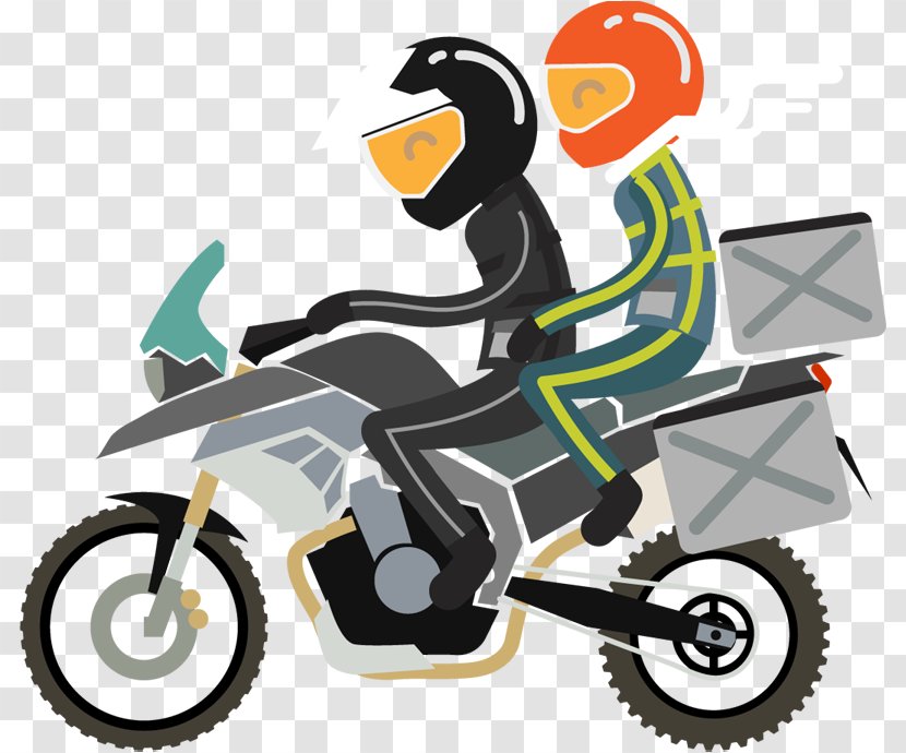 Motorcycle Touring Vehicle Motoclub Clip Art - Outlaw Club - Happy Woman Transparent PNG