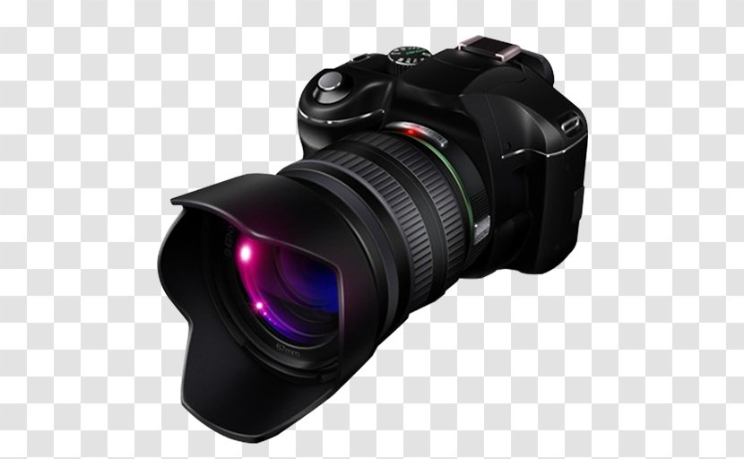 Digital SLR Single-lens Reflex Camera - Lens Transparent PNG