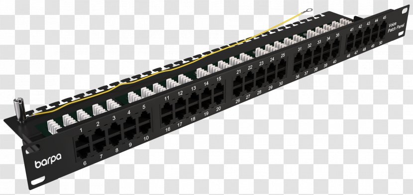 Patch Panels Electrical Connector Computer Port Twisted Pair Category 3 Cable - 50 Transparent PNG