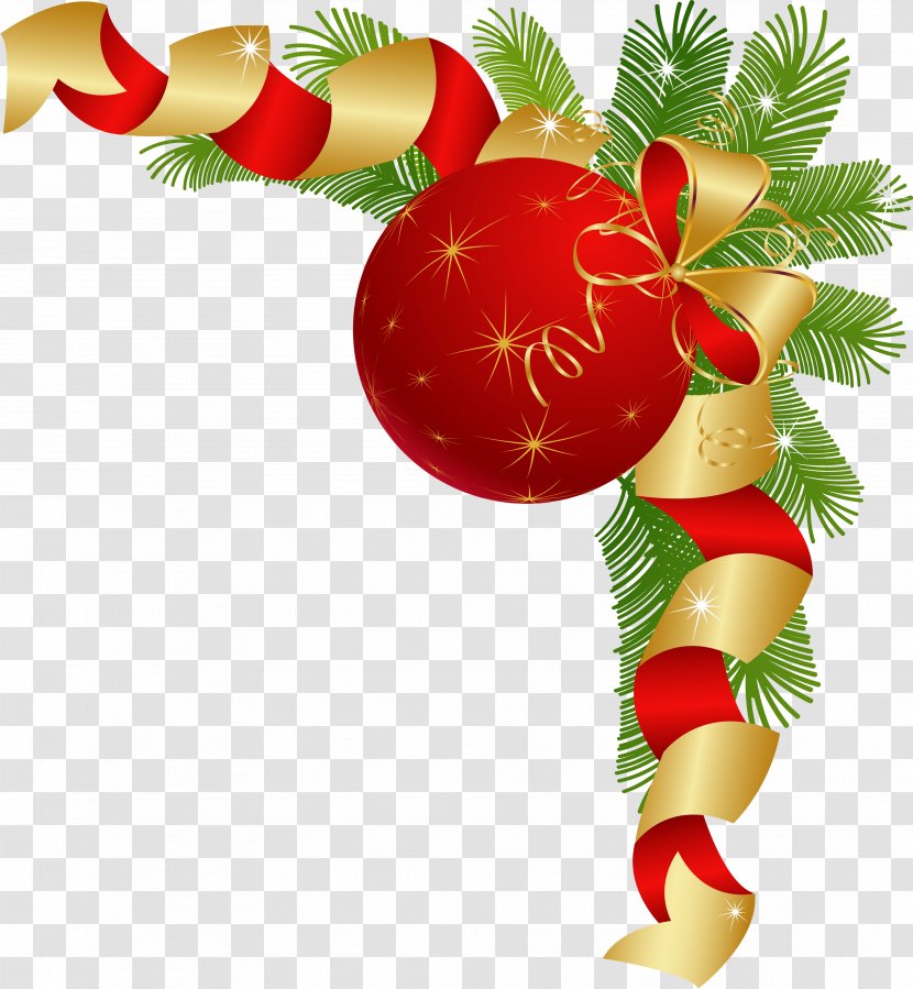 Christmas Eve Ornament Decoration Dinner - Poinsettia Transparent PNG