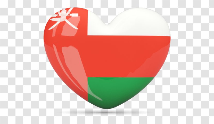 Flag Of Oman Heart Transparent PNG