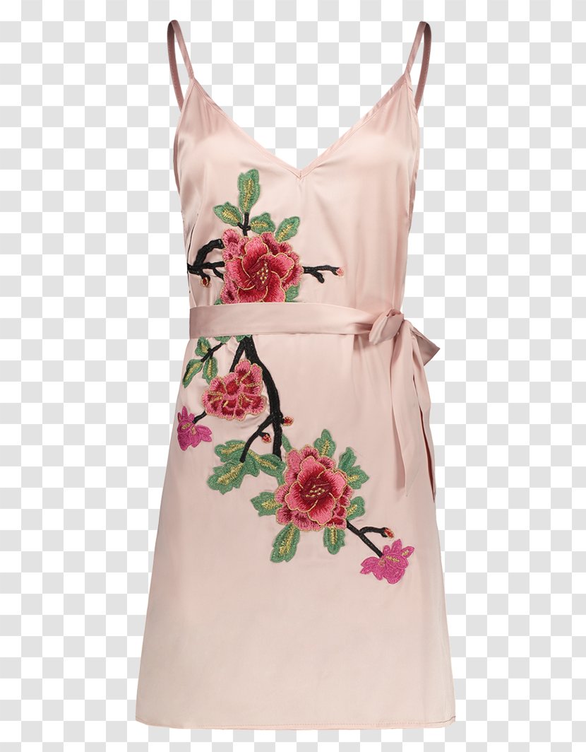 Slip Dress Embroidery Satin - Day Transparent PNG