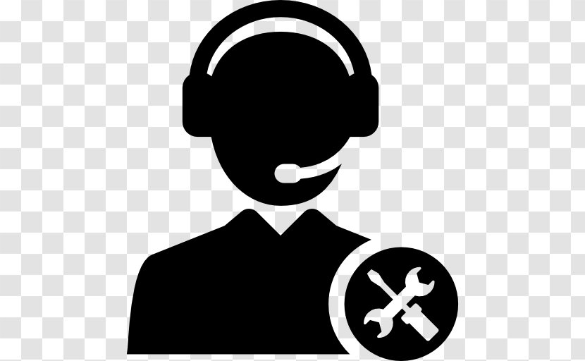 Black And White Audio Equipment Technology - Headphones - Silhouette Transparent PNG