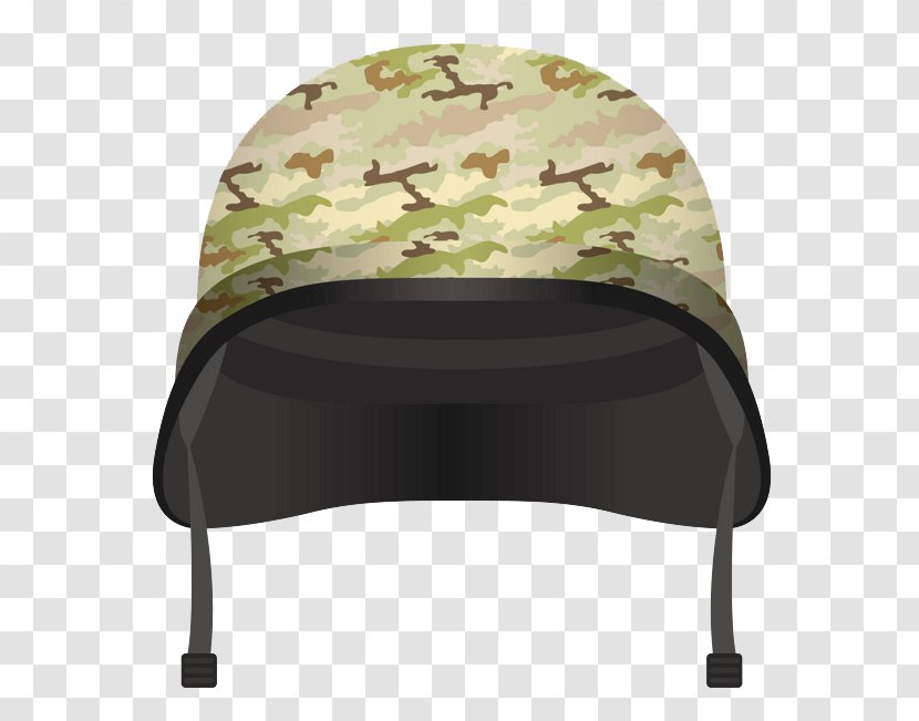 Hat Military Camouflage Vector Graphics Cap - Nisselue - Helmet Transparent PNG